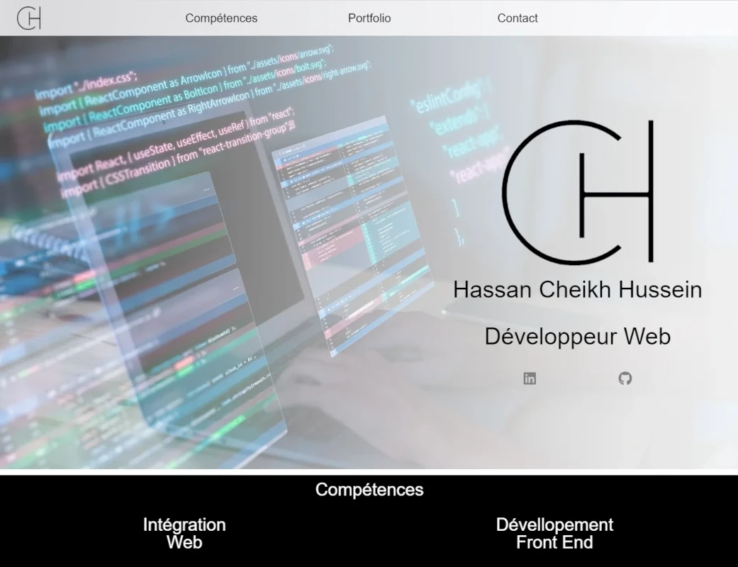 Image du site portfolio de Hassan Cheikh Hussein